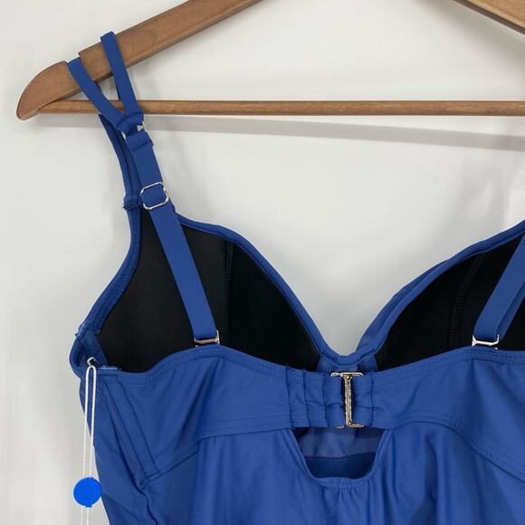 BIRDSONG BARE NECESSITIES NWT Dori Underwire Wrap Tankini Top Size 32DD - Picture 7 of 11